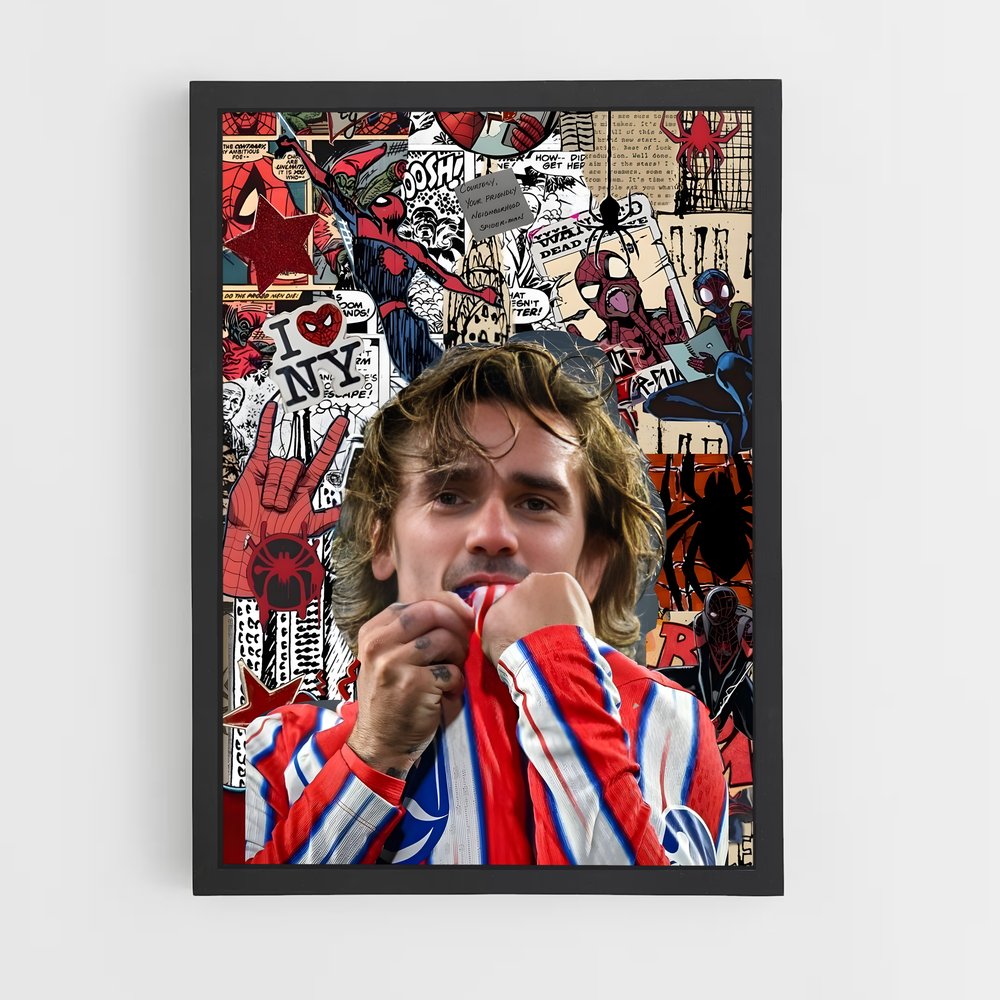 Poster Graffiti Griezmann (vue 2)